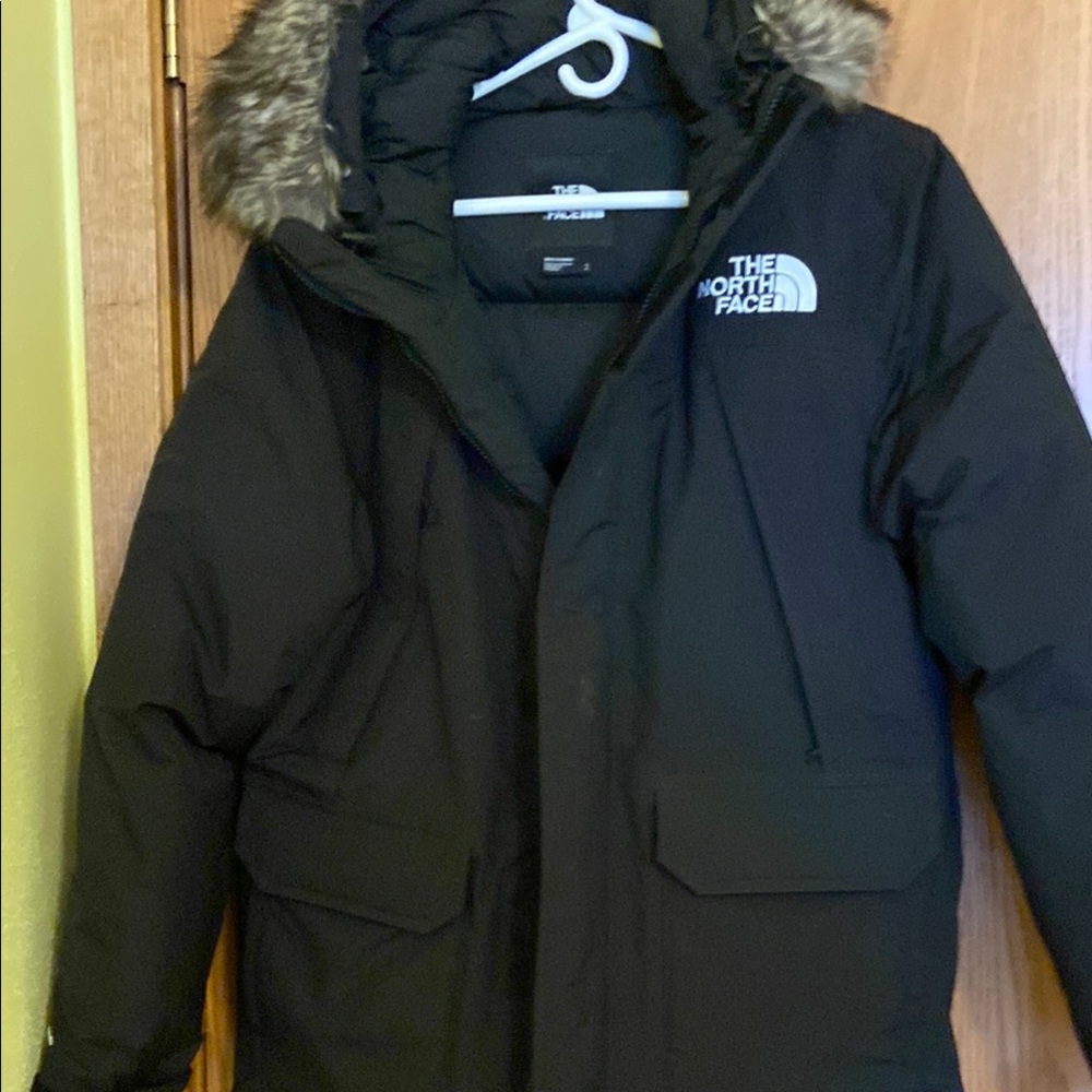 The North Face Black Parka with Fur Hood